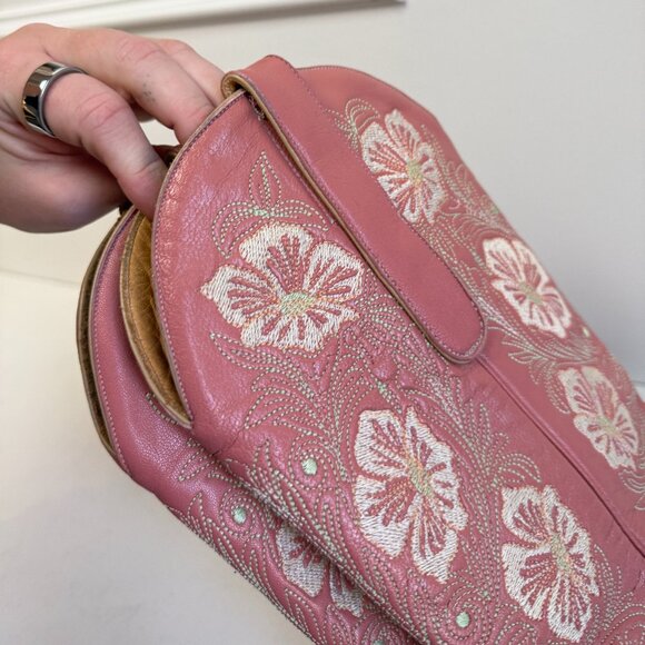 Old Gringo Pink Floral Embroidered Boots - Picture 5 of 7